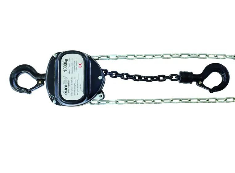 EUROLITE Chain hoist 6M/1.0T black 